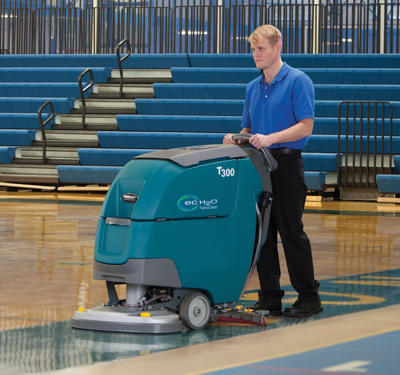 T300 Walk-Behind Scrubber with ec-H2O NanoClean Technology
