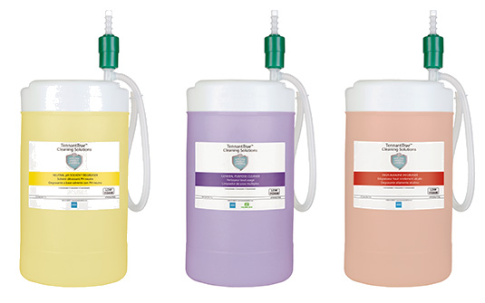 Tennant floor cleaning liquids and detergents for all purposes