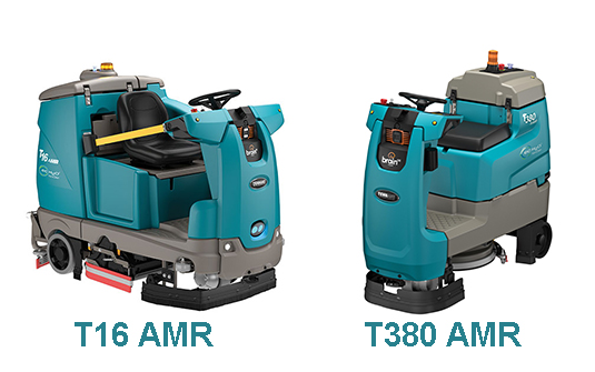 t16 compared to the t380 robotic floor scrubber