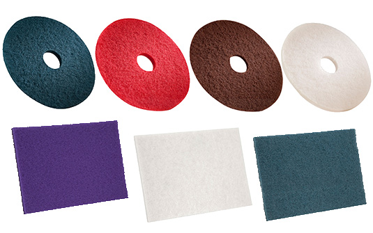 colorful floor pads