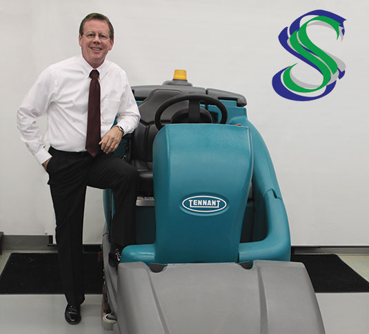 Sparkle Services, Inc. - Tennant T16 Ride-On Scrubber with ec-H2O