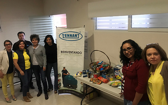 Tennant México coordina una campaña benéfica