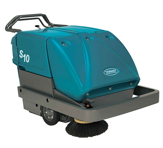Barredora industrial de operador caminando Tennant S10