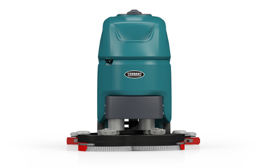 Parte anteriore della macchina lavapavimenti T390 Tennant